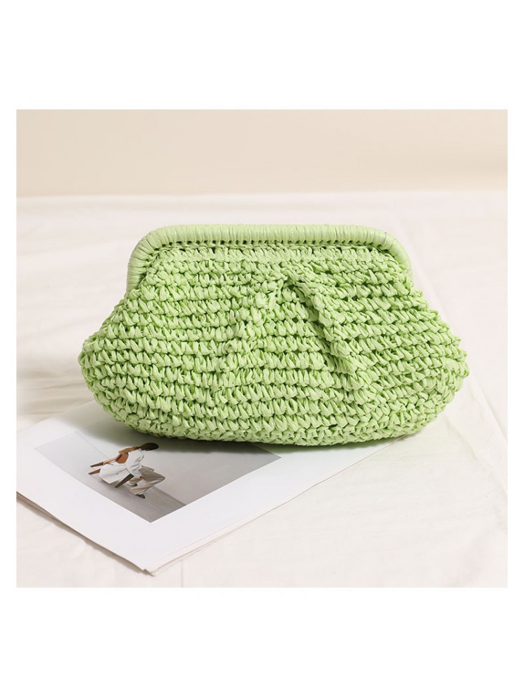 Plain Color Straw Chain Bohemian Handbags
