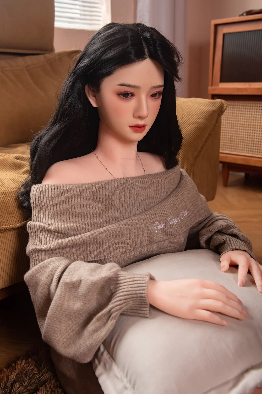US Stock - RIDMII Muncey 5ft34/ 163cm Unique Design Asian Silicone Head TPE Body Sex Doll Free Extra Head
