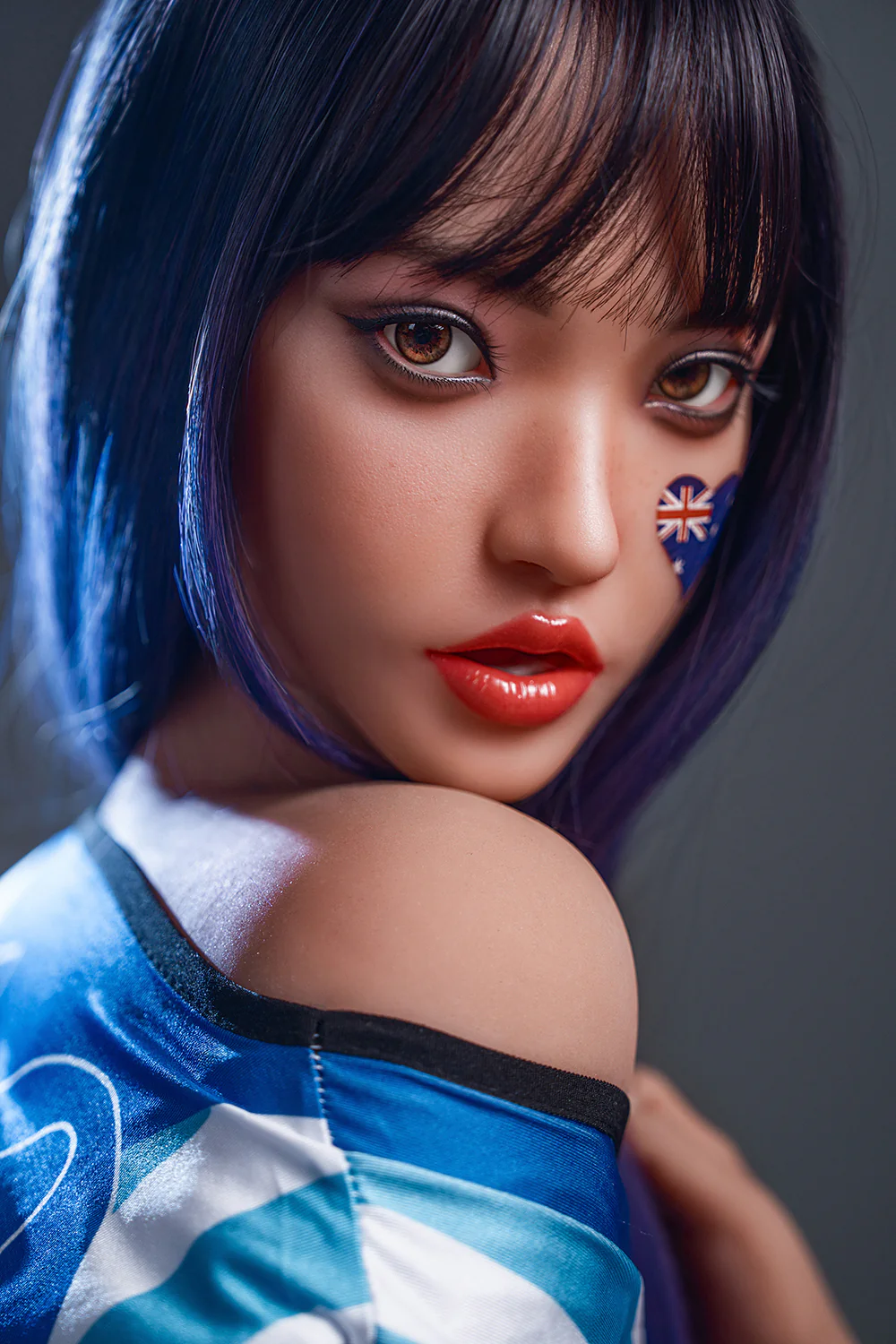 US Stock - Marlene 4.99ft/152cm M29 Blowjob ROS Soft Silicone Head + TPE Body C-cup Medium Breast Horny Adult Sex Dolls Free 2nd Head