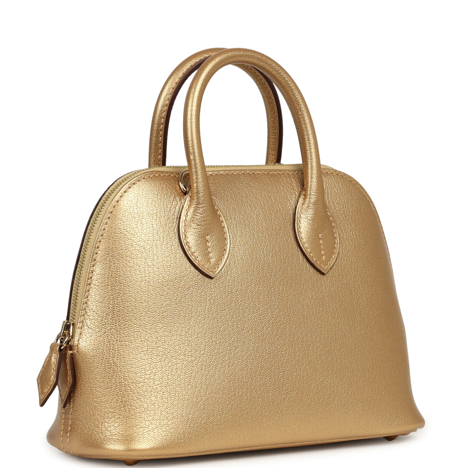 HERMÈS 1923 Bolide Mini Dore Chevre Chamkilight Permabrass Hardware