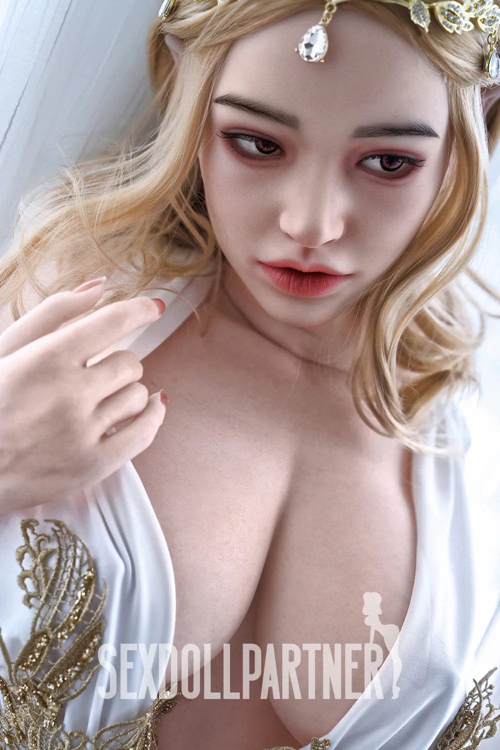 US Stock - RIDMII Unique Design Miranda 5ft54/ 169cm #462 ROS Soft Silicone Head + TPE Body BBW Blonde Sex Doll
