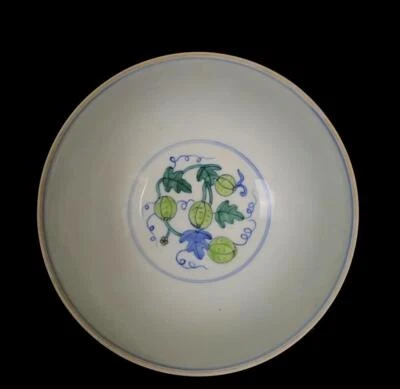 Chenghua Signed Old Chinese Doucai Bowl W/dragon N593