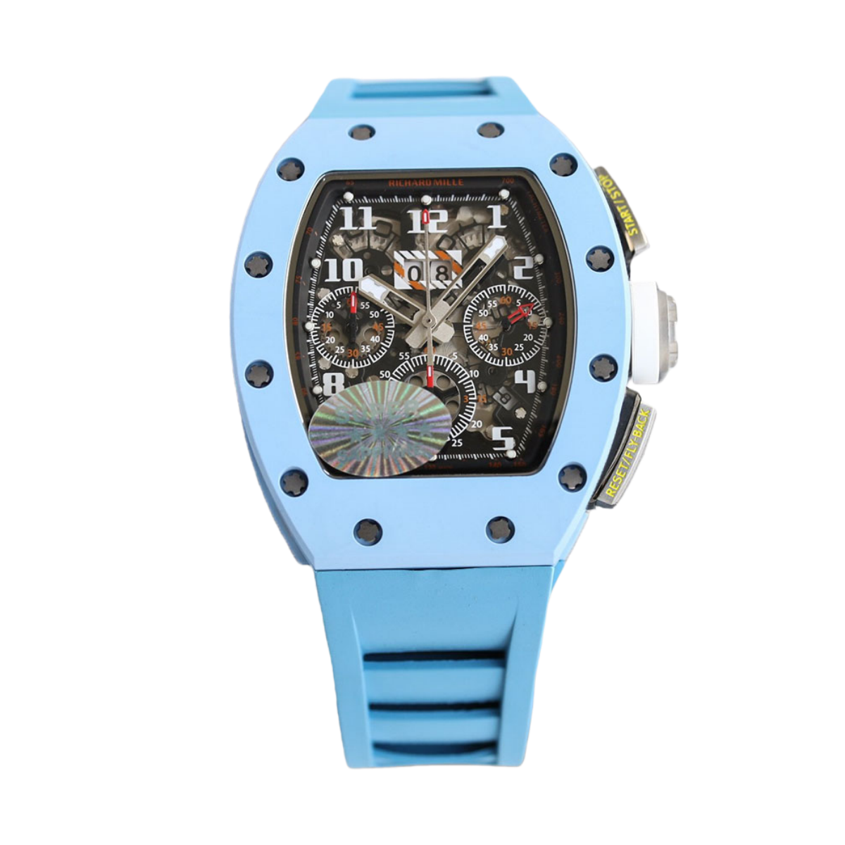 【7A Quality】Best Richard Mille RM11-03 Carbon Fiber Chronograph Replica Black Dial Watch