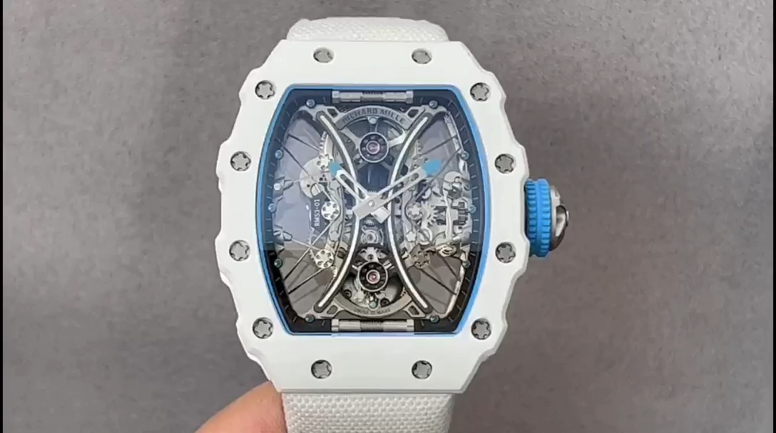 【7A Quality】Richard Mille RM053-01 Pablo MacDonough Skeleton Dial White Rubber Strap