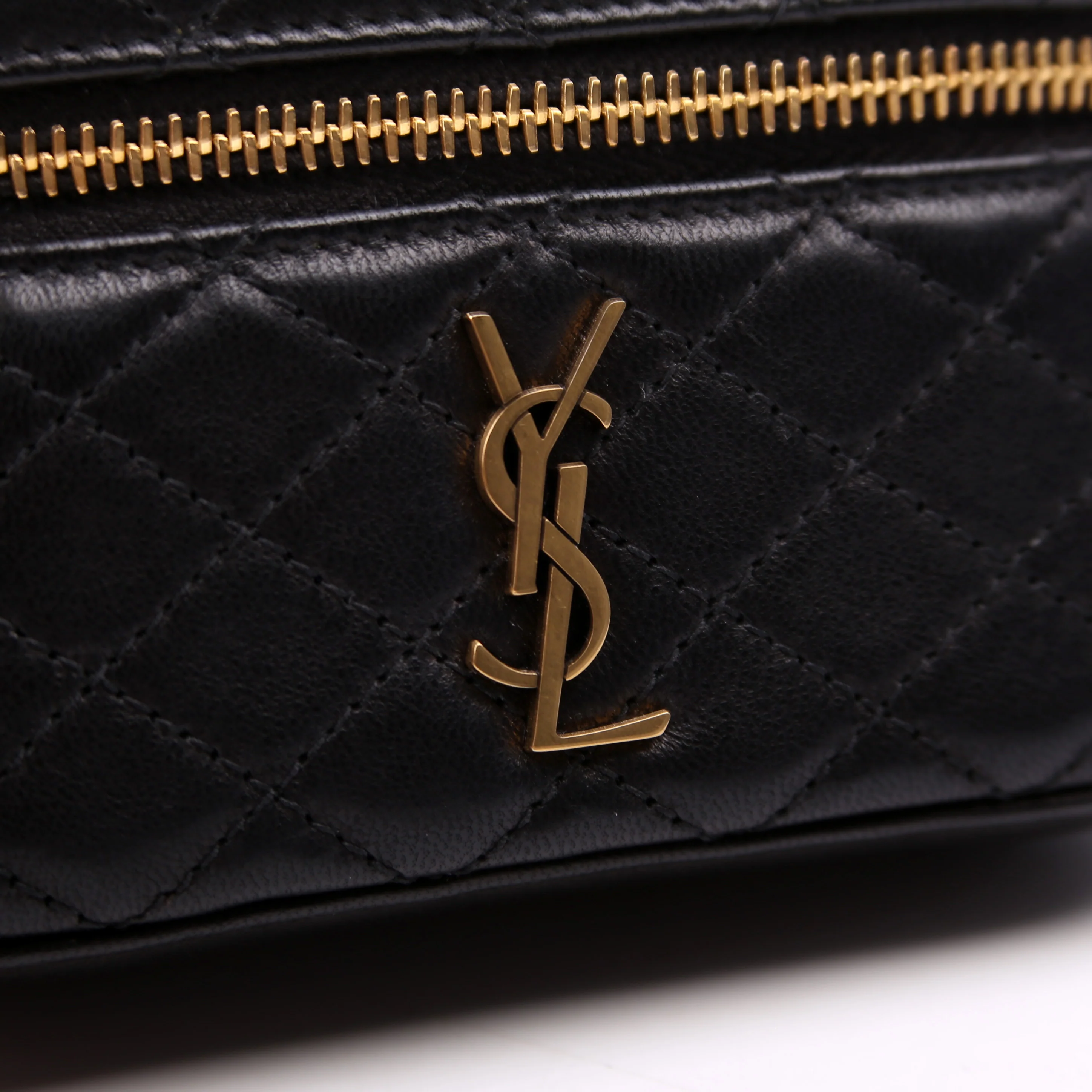 Micro Gaby Vanity Bag Quilted Lambskin Black