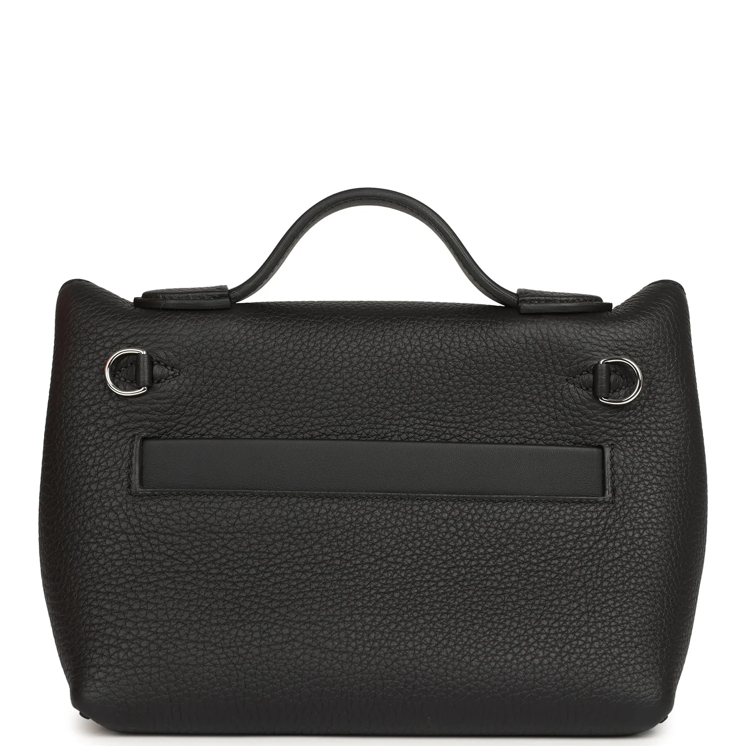 Hermes Mini 24/24 Bag Black Togo, Swift Palladium Hardware