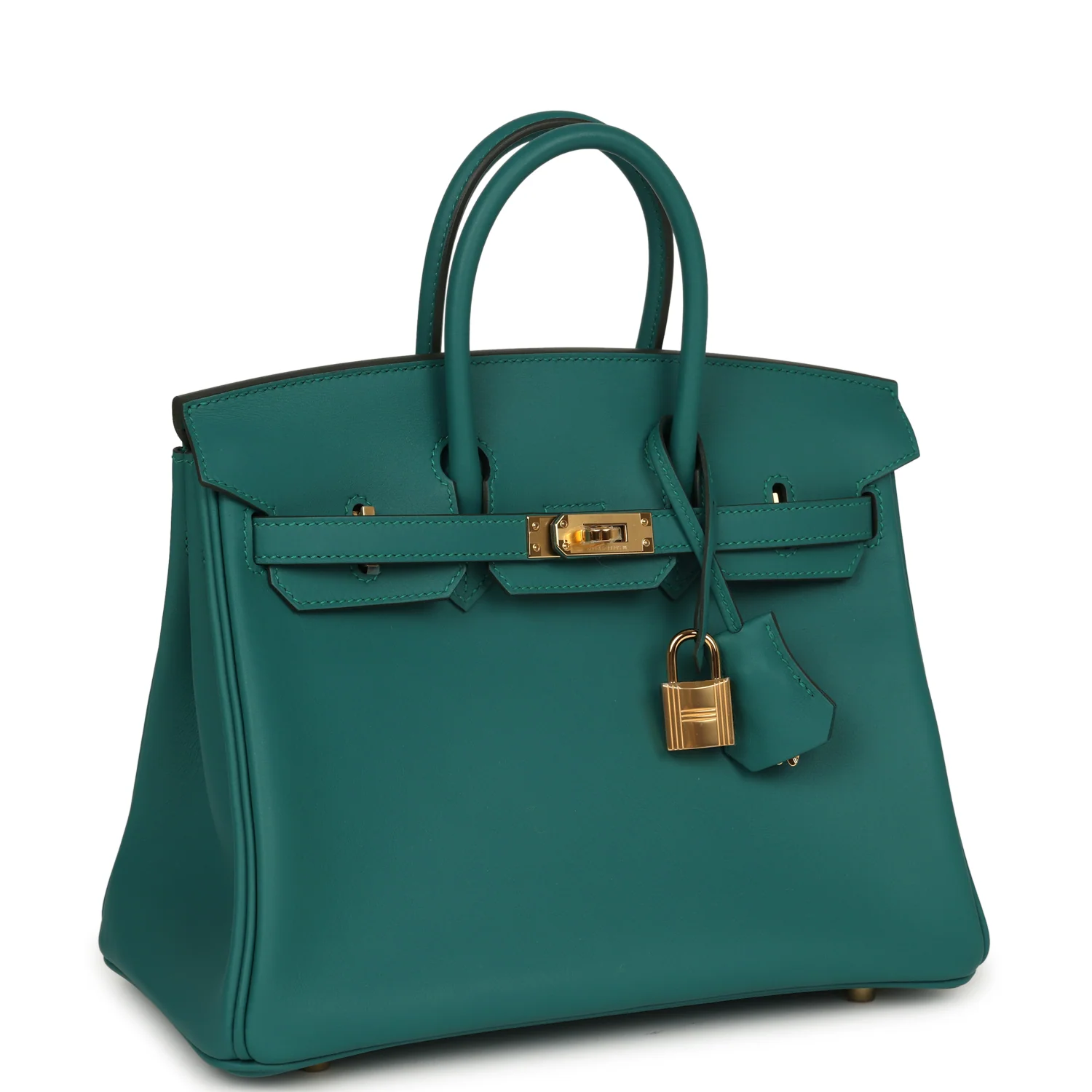 HERMÈS Birkin 25 Malachite Swift Gold Hardware