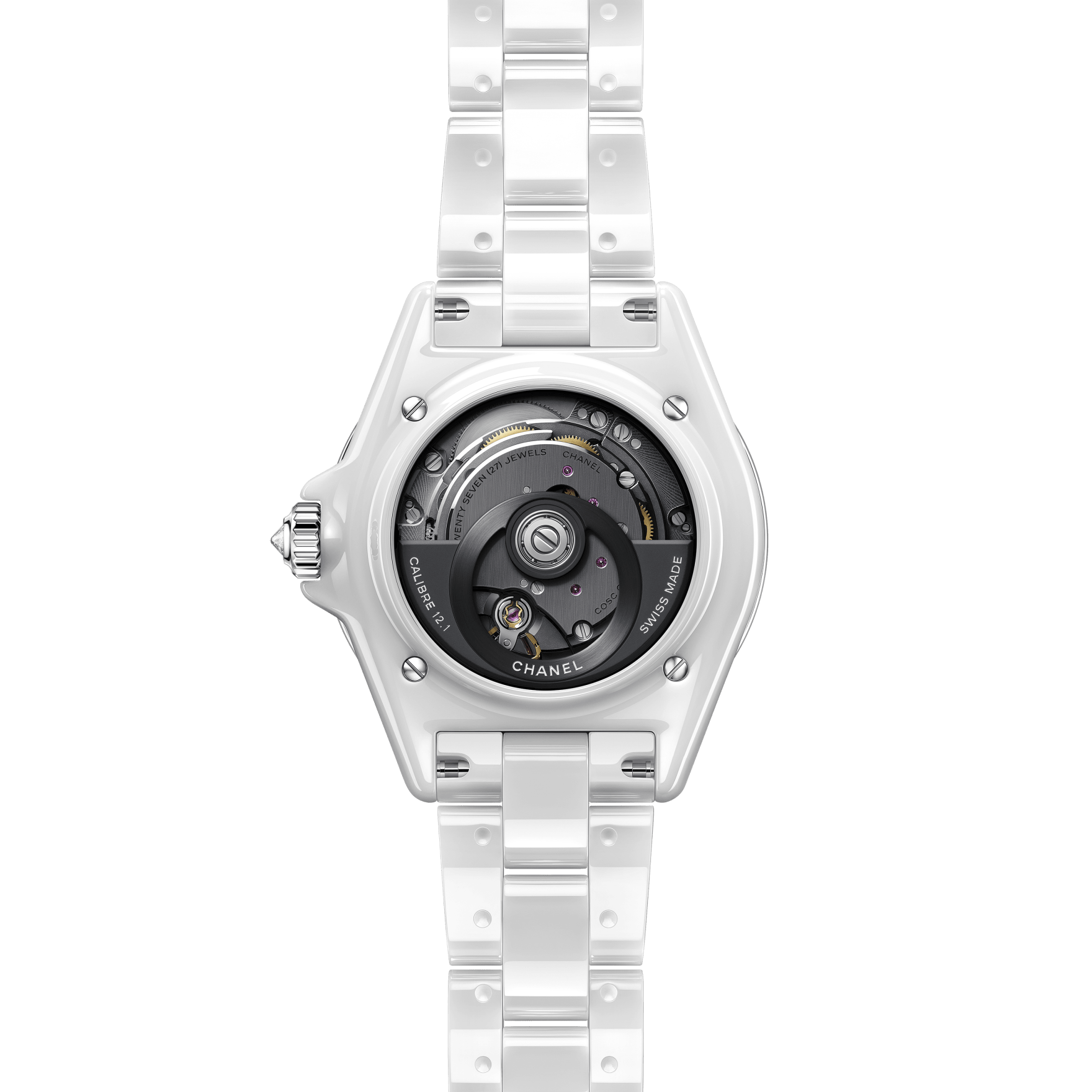 J12 Baguette Diamond Bezel watch Caliber 12.1, 38 mm