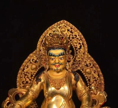 35CM Old Chinese Bronze Statue Buddha N1628