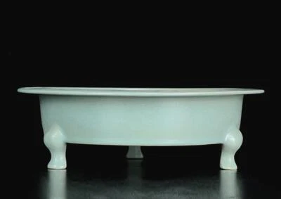 29CM Old Chinese Ru Kiln Brush Washer w/feet N653