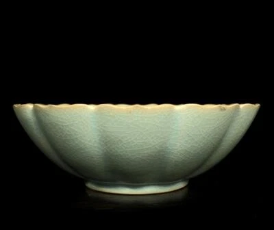 Old Chinese Ru Yao Ru Kiln Bowl W/fish CK762