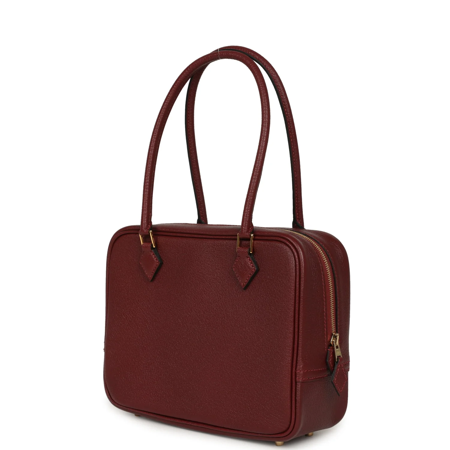 Hermes Mini Plume 21 Bag Rouge H Chèvre Gold Hardware
