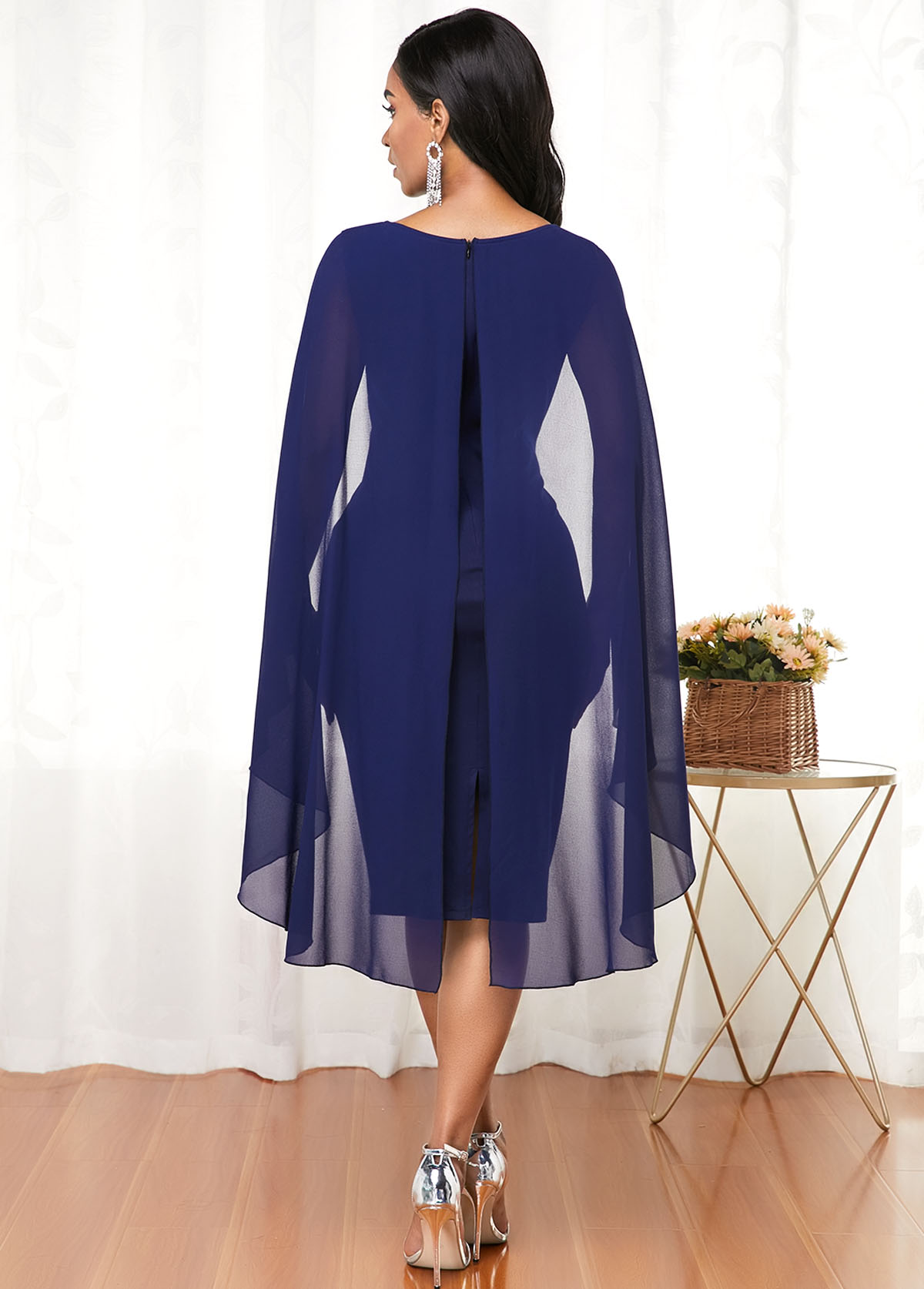 Bodycon V Neck Sleeveless Dress