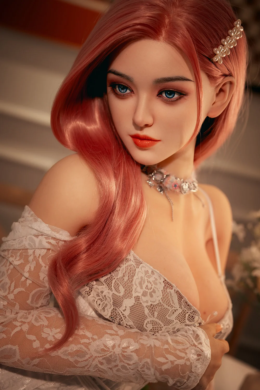 US Stock - Page 5ft25 / 160cm #290 Silicone Head + TPE Body Asian Full Size Adult Sex Doll