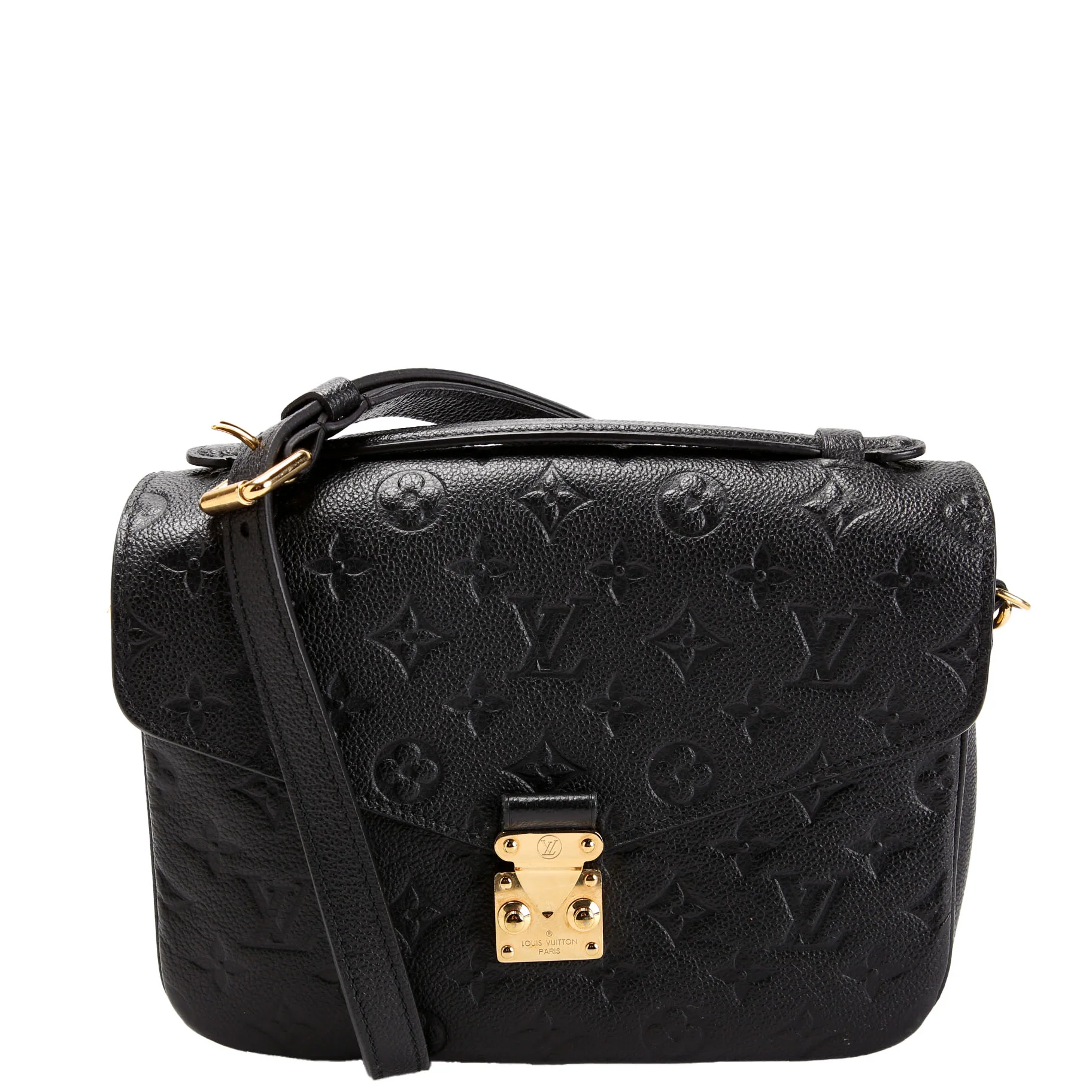 Pochette Metis Empreinte Black/Gold