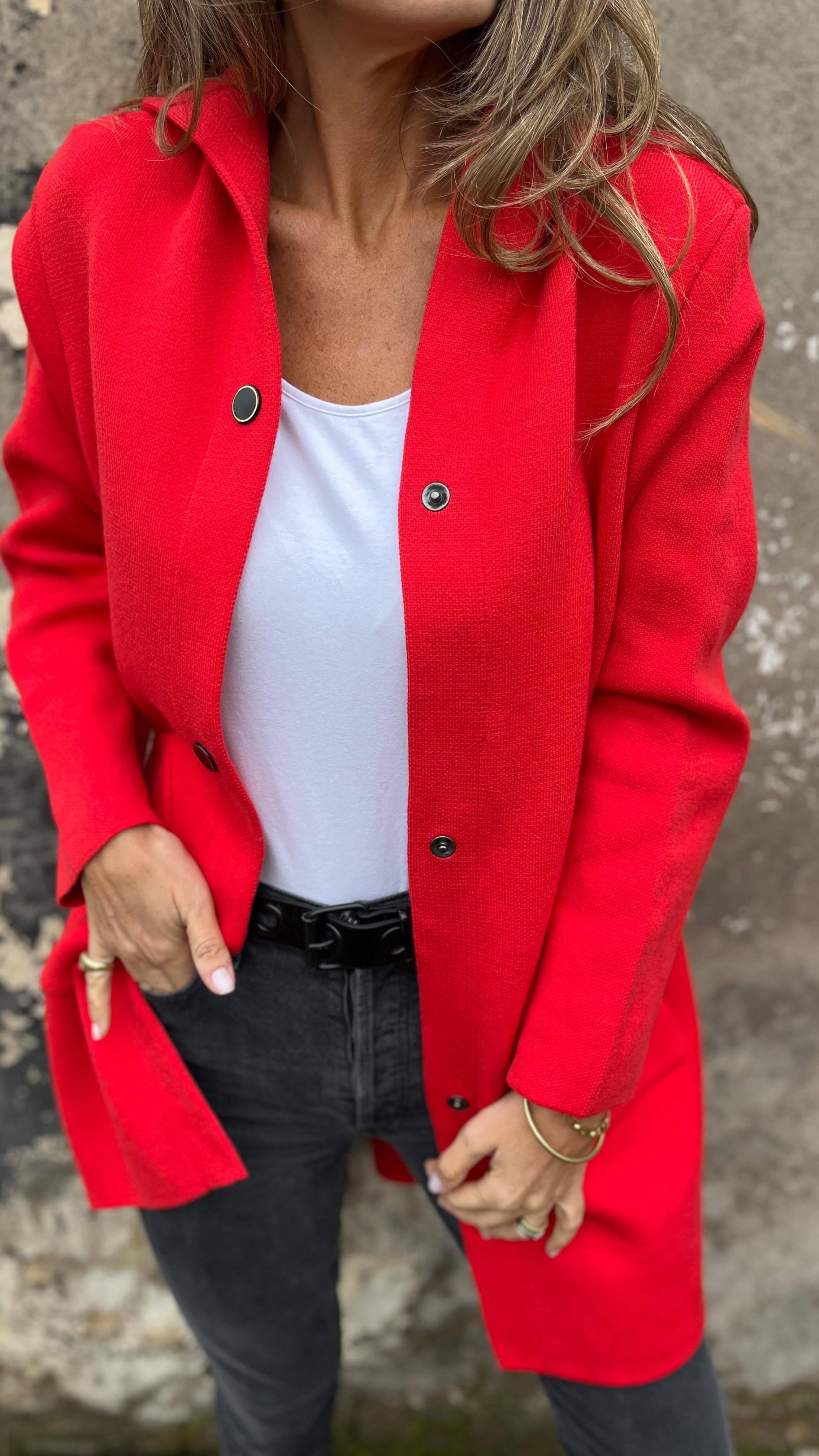 🌲 SALE🔥Women's Hooded Long-sleeved Side Button Design Casual Jacket
