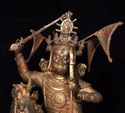 39CM Old Chinese Bronze Statue Buddha N1623