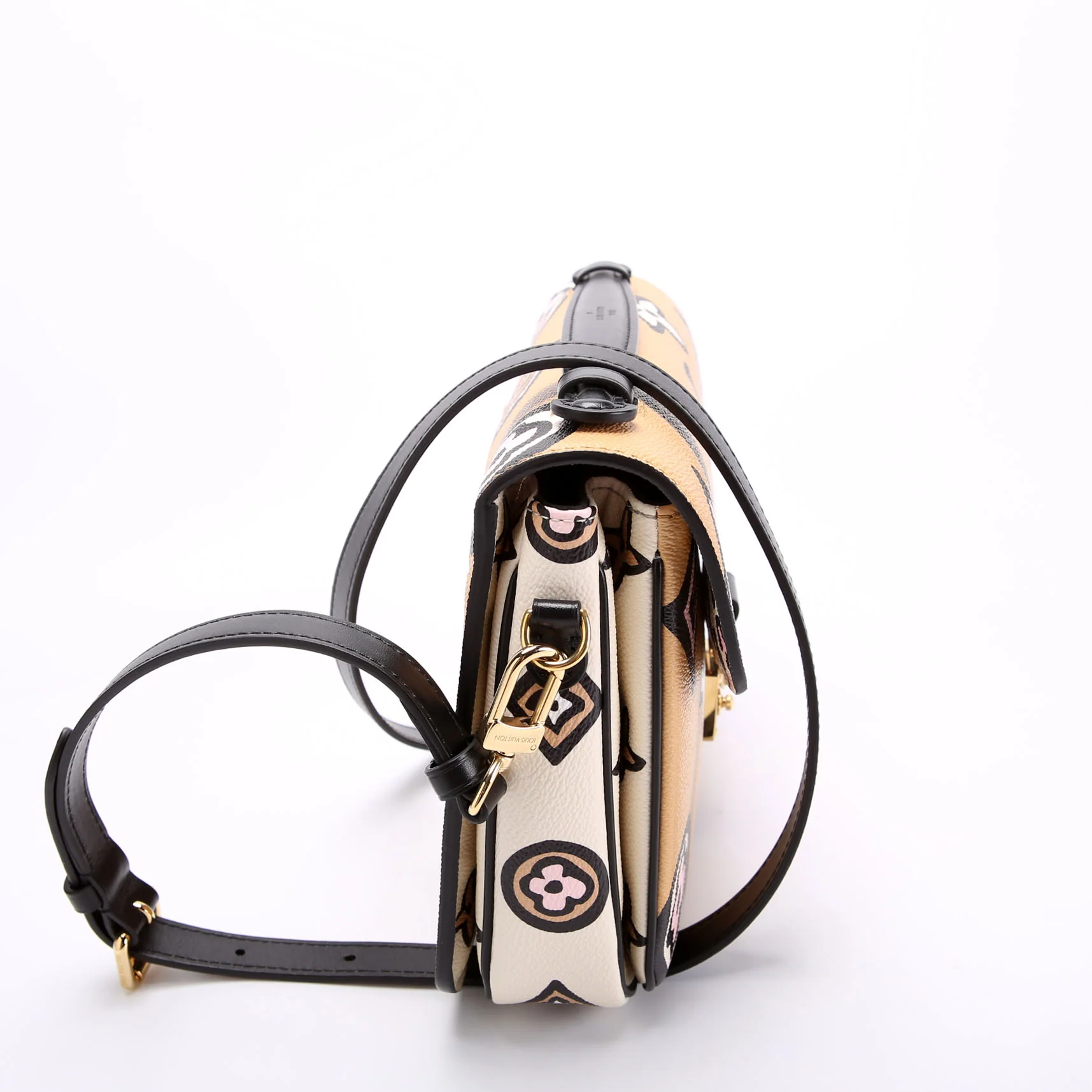 LOUIS VUITTON Pochette Metis Wild At Heart Tan/Black
