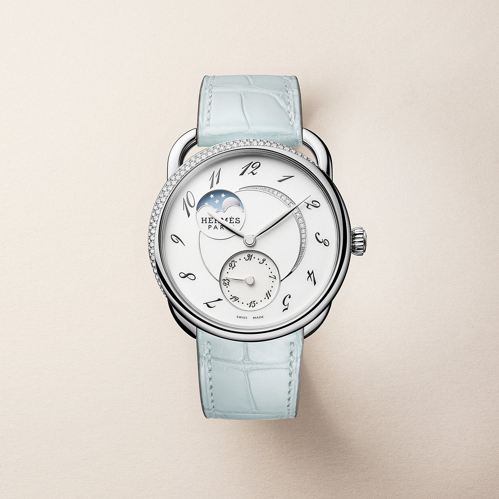Arceau Petite Lune watch, Large model, 38 mm