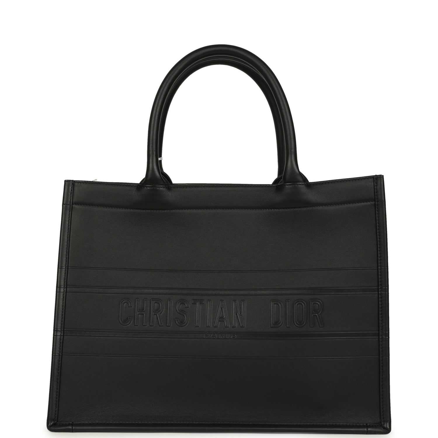 DIOR Medium Book Tote Black Calfskin