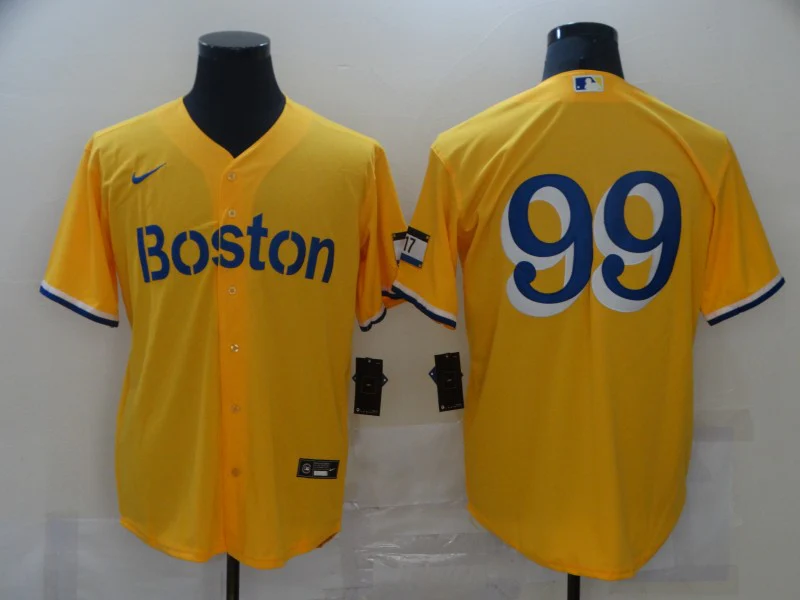 Men's Boston Red Sox Alex Verdugo #99 Gold City Connect Replica Player Jersey