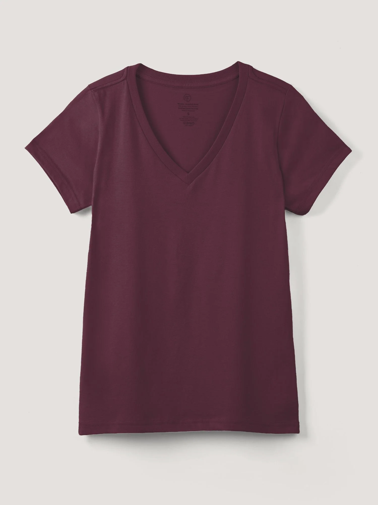Merlot Everyday V-Neck Tee
