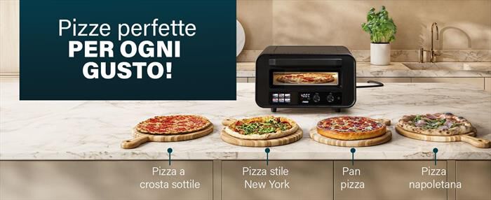 PRINCESS - 112780 - FORNO PER PIZZA PRO MAX-Nero / Metallo