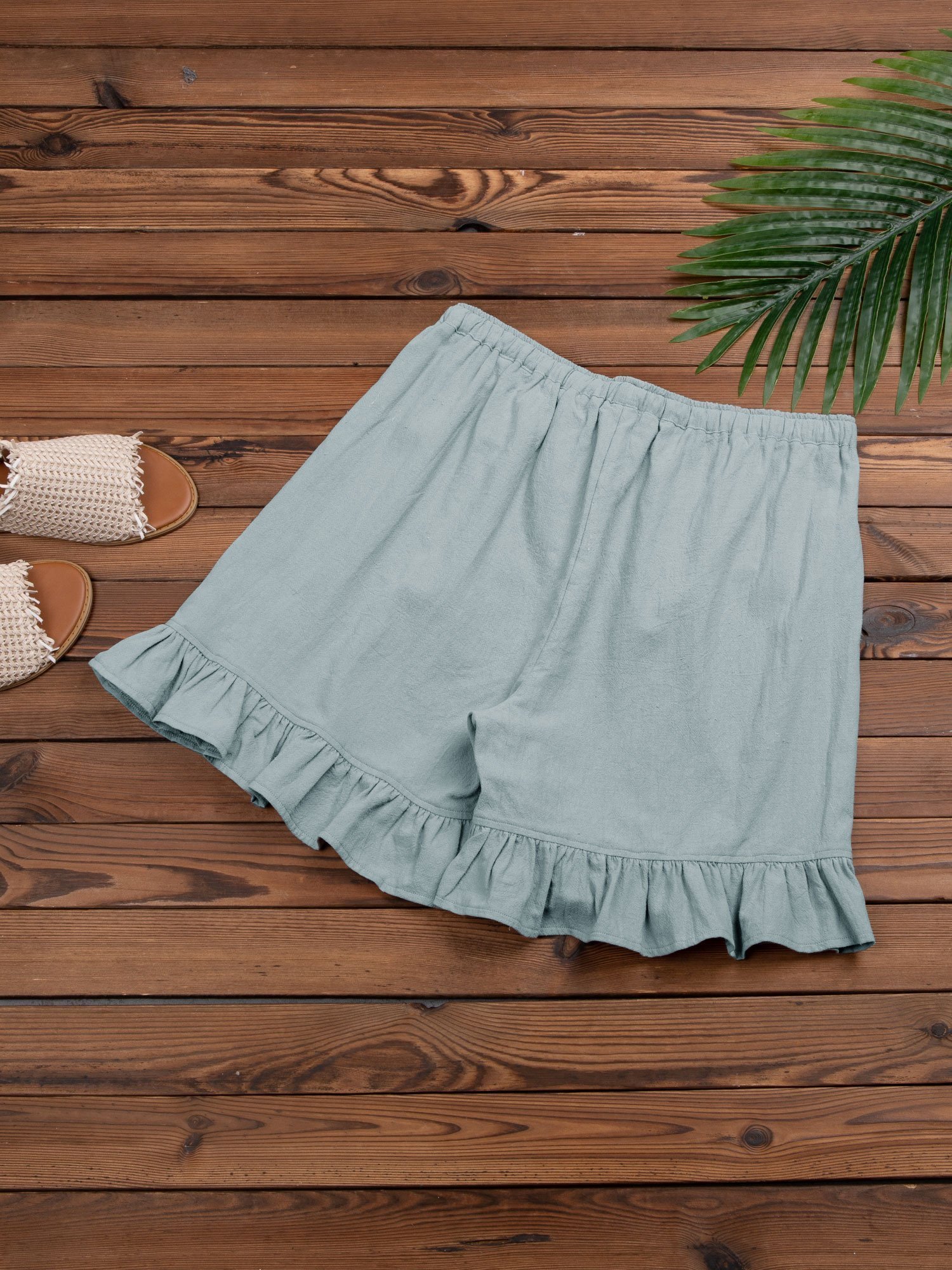 Women Folds Casual Pants