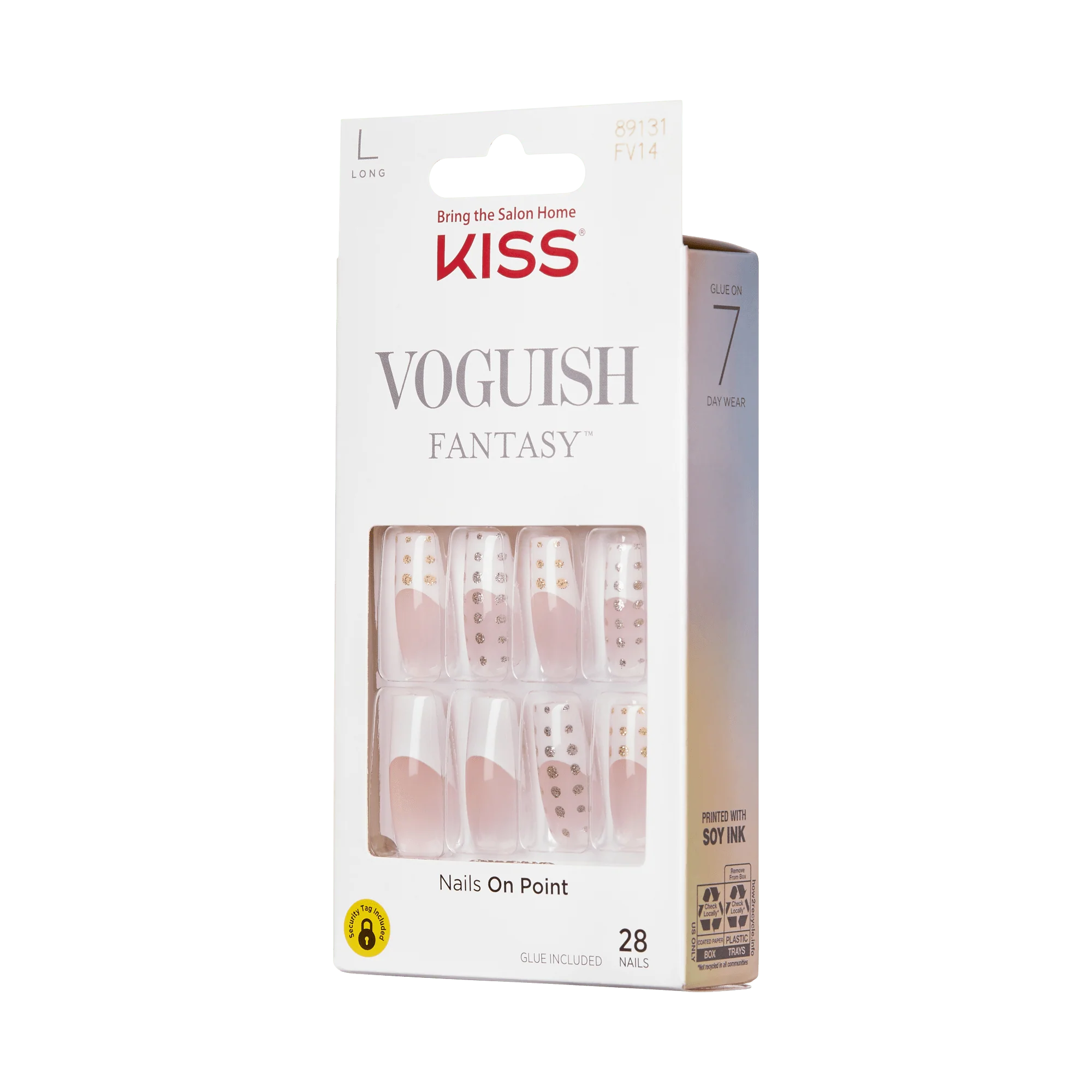 KISS Voguish Fantasy Press On Glue Nails - Intimidated