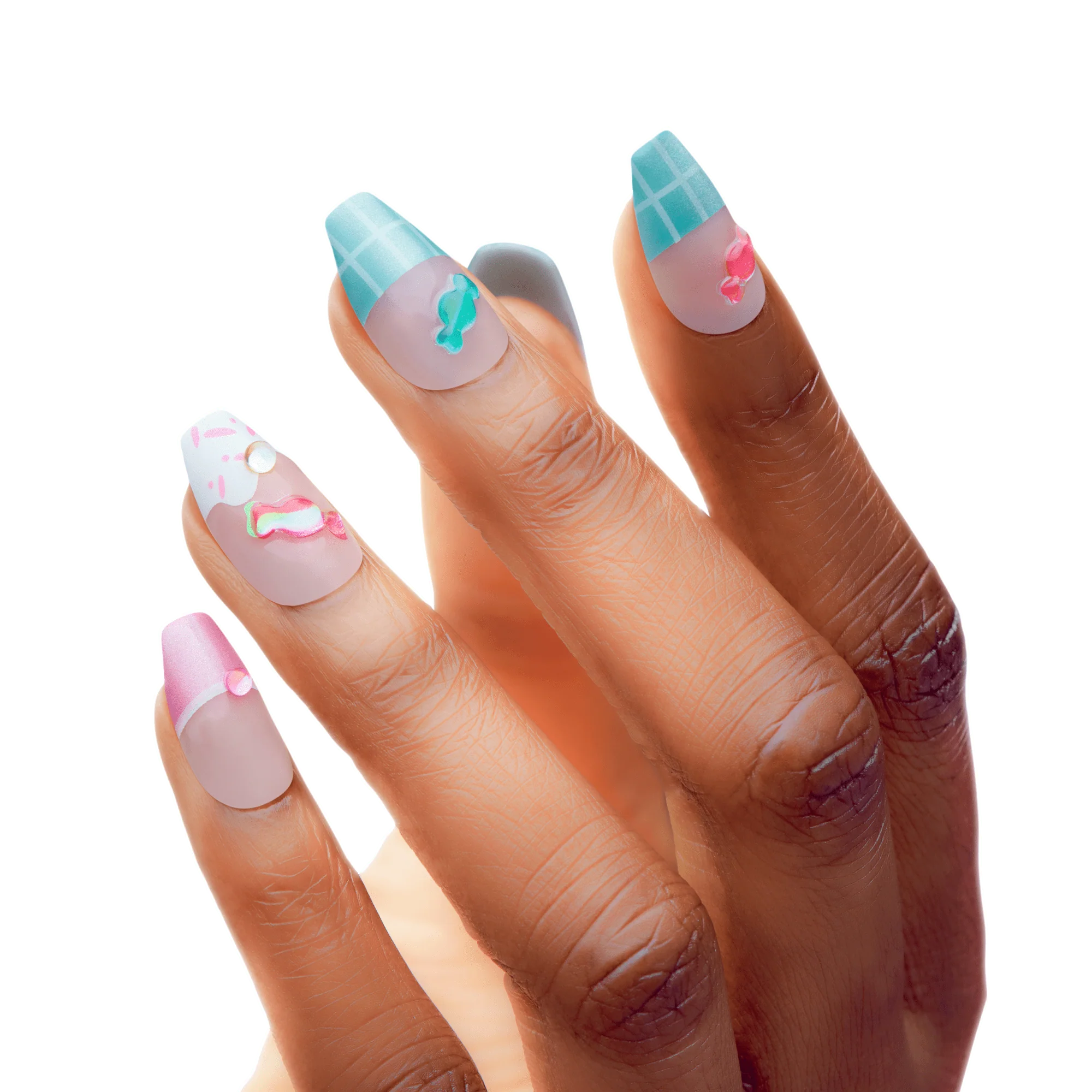 KISS Nail Drip Sweet Shop Press On Glue Nails - Straight Drippin