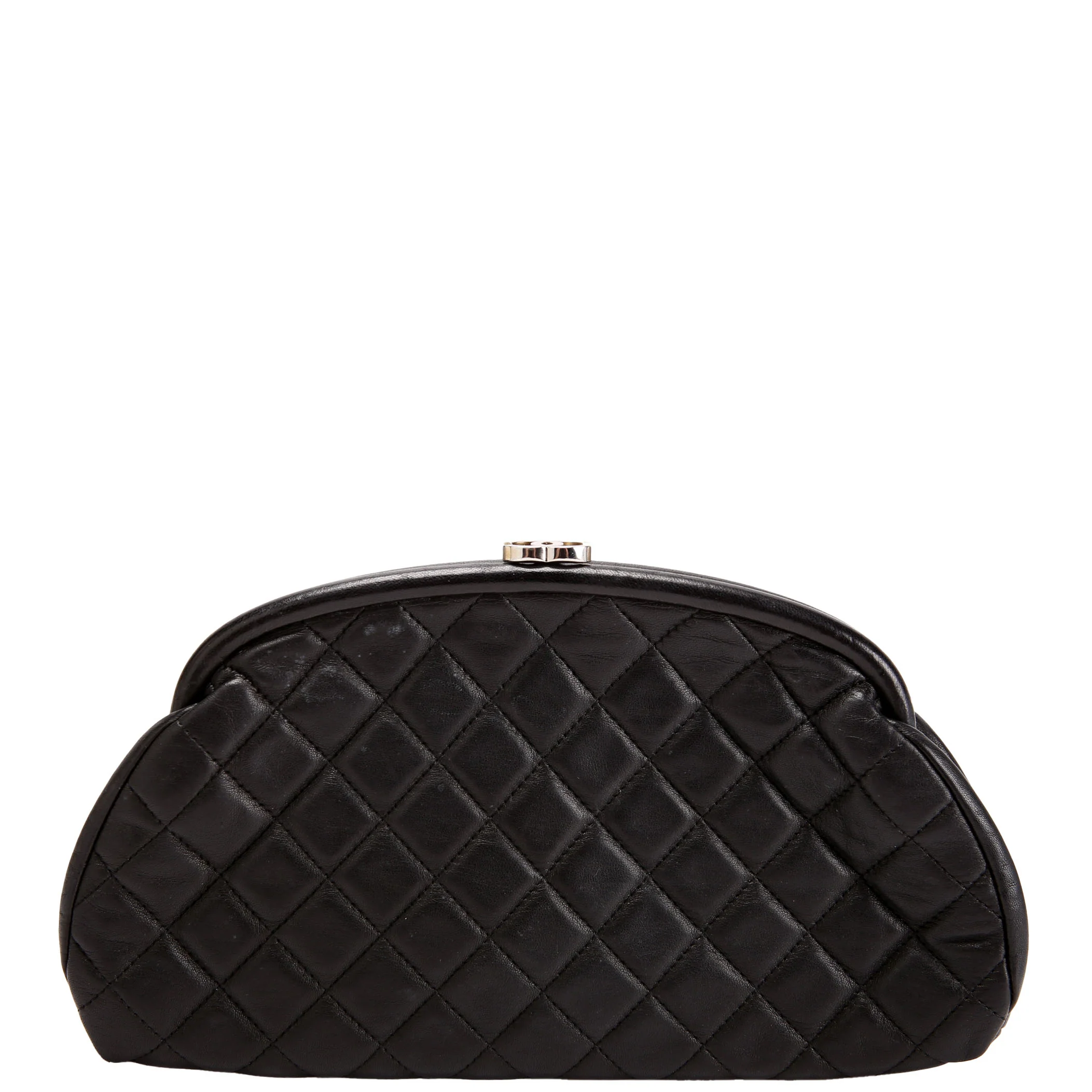CHANEL Timeless Clutch Lambskin 11M Black