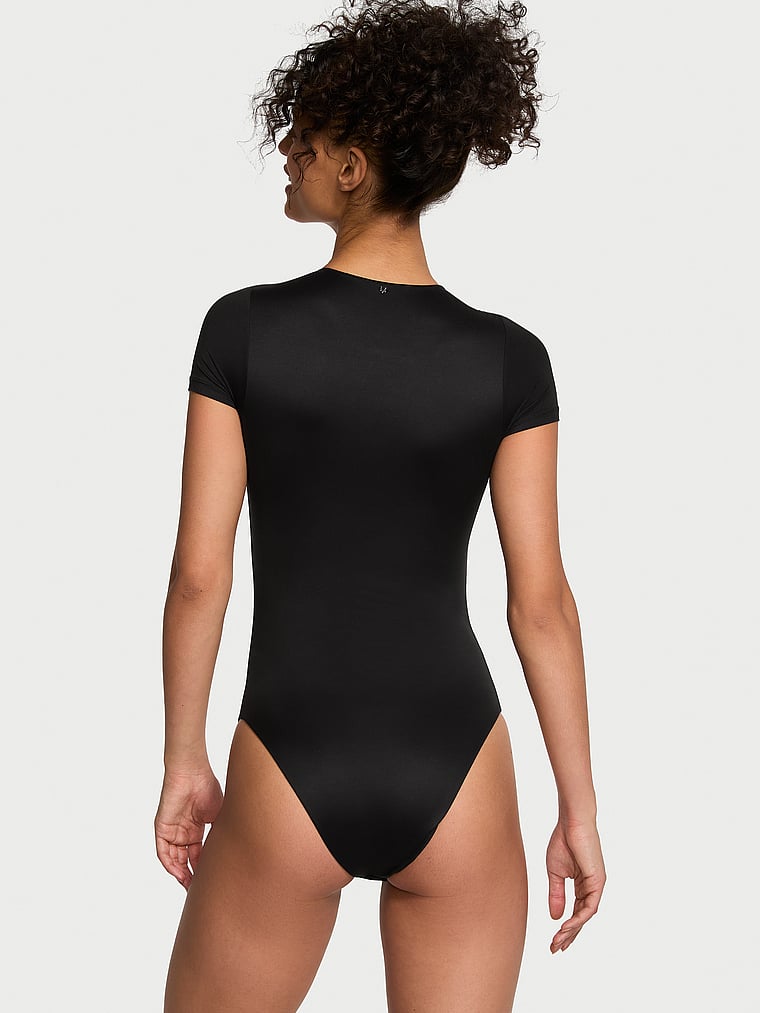 Victoria's Secret BODYWEAR by Victoria with FeatherSoft? Innovation Short-Sleeve Bodysuit