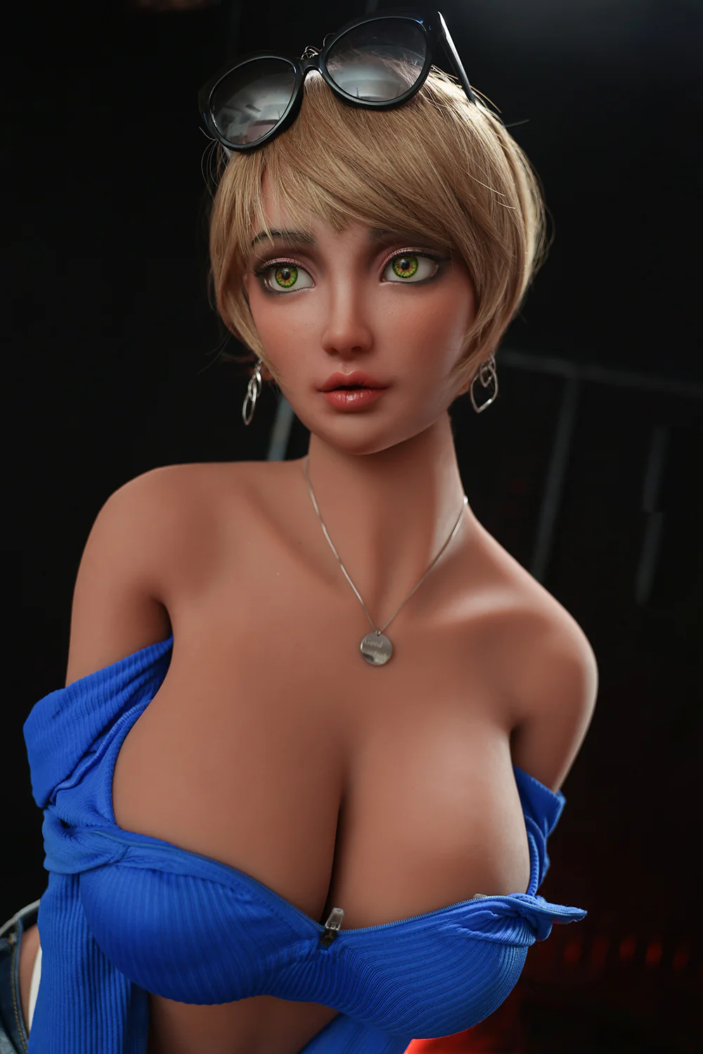 US Stock - 5ft18 / 158cm Charlotte #479 ROS Soft Silicone Head + TPE Body BBW Sex Doll Blowjob Adult Love  Sex Doll