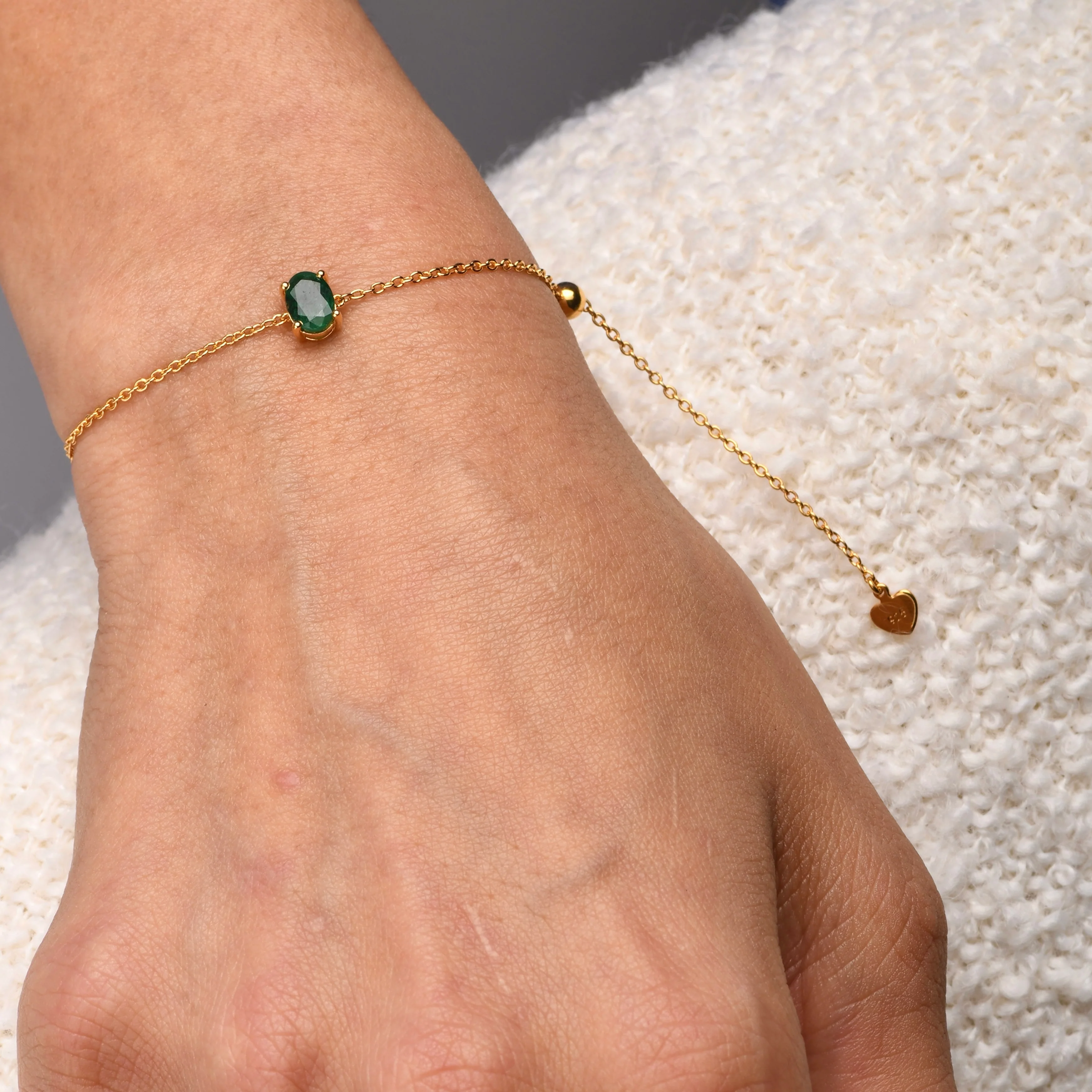 Oval Emerald Bracelet