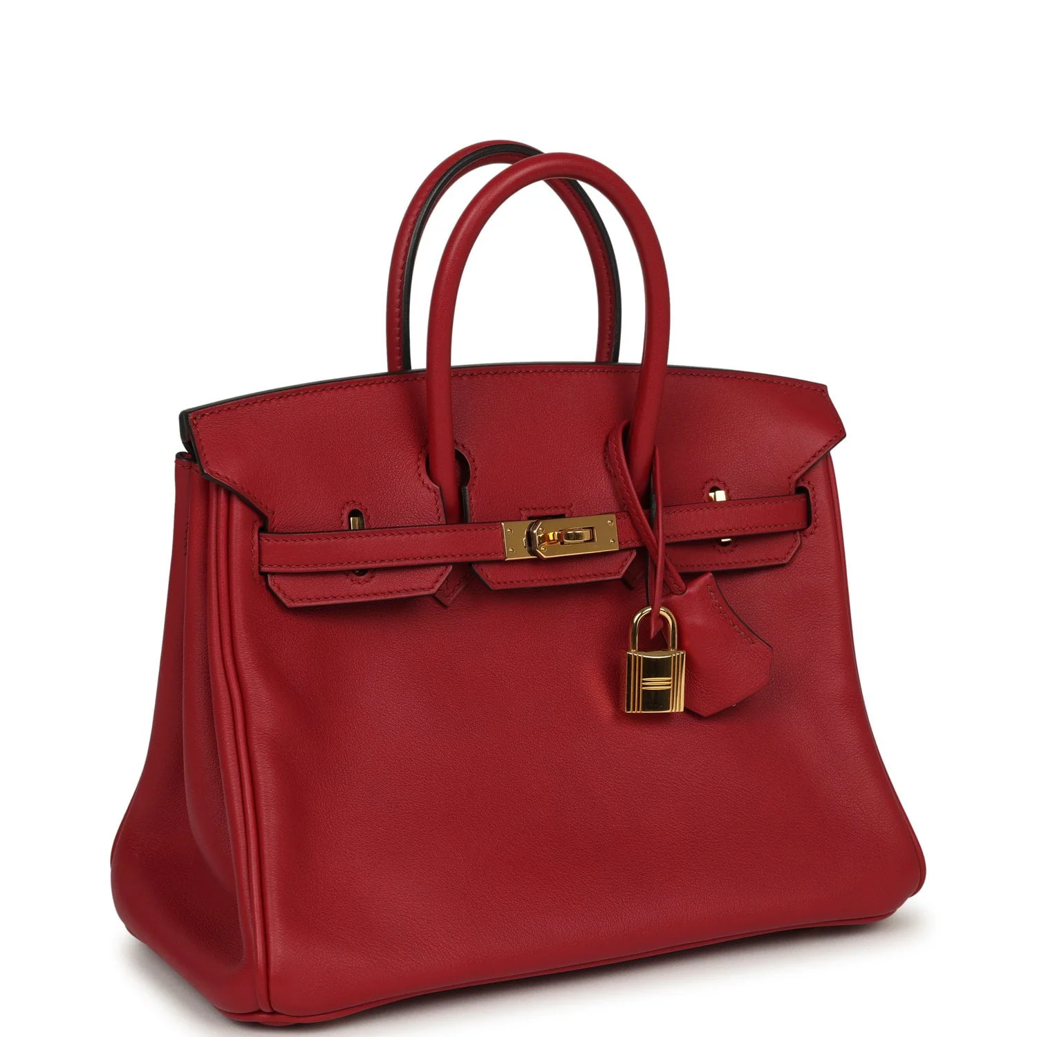 HERMÈS Birkin 25 Rouge Grenat Swift Gold Hardware