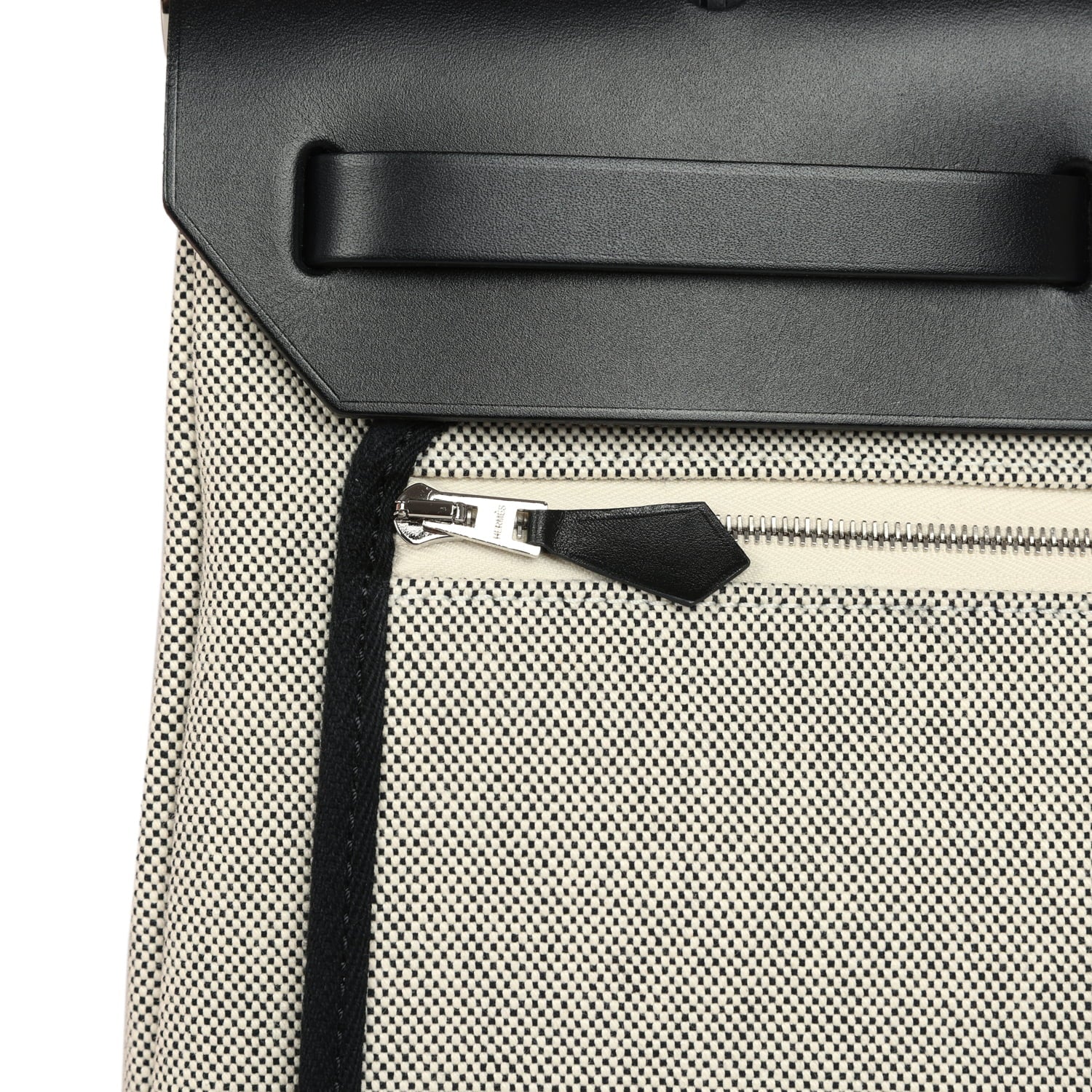 Hermes Herbag Zip Pegase Pop PM 31 Bleu Indigo-Ecru Toile H Canvas, Bleu Indigo Vache Hunter Palladium Hardware