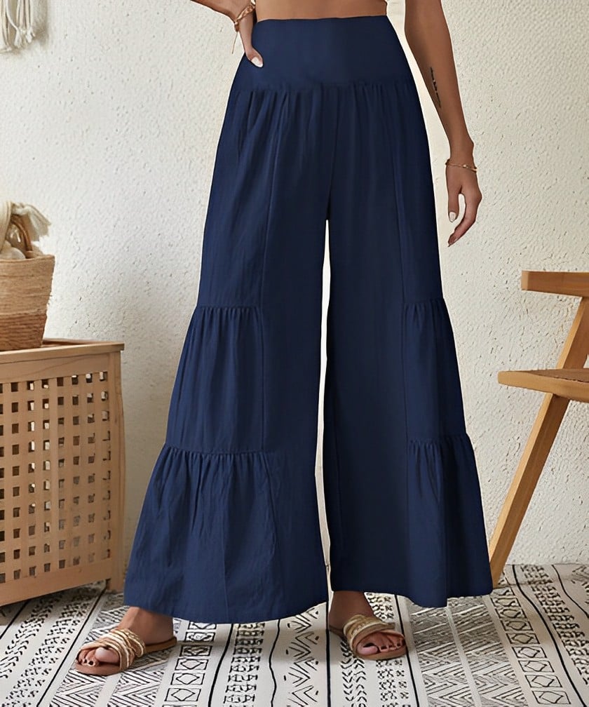 Women's Casual Layered Trousers
