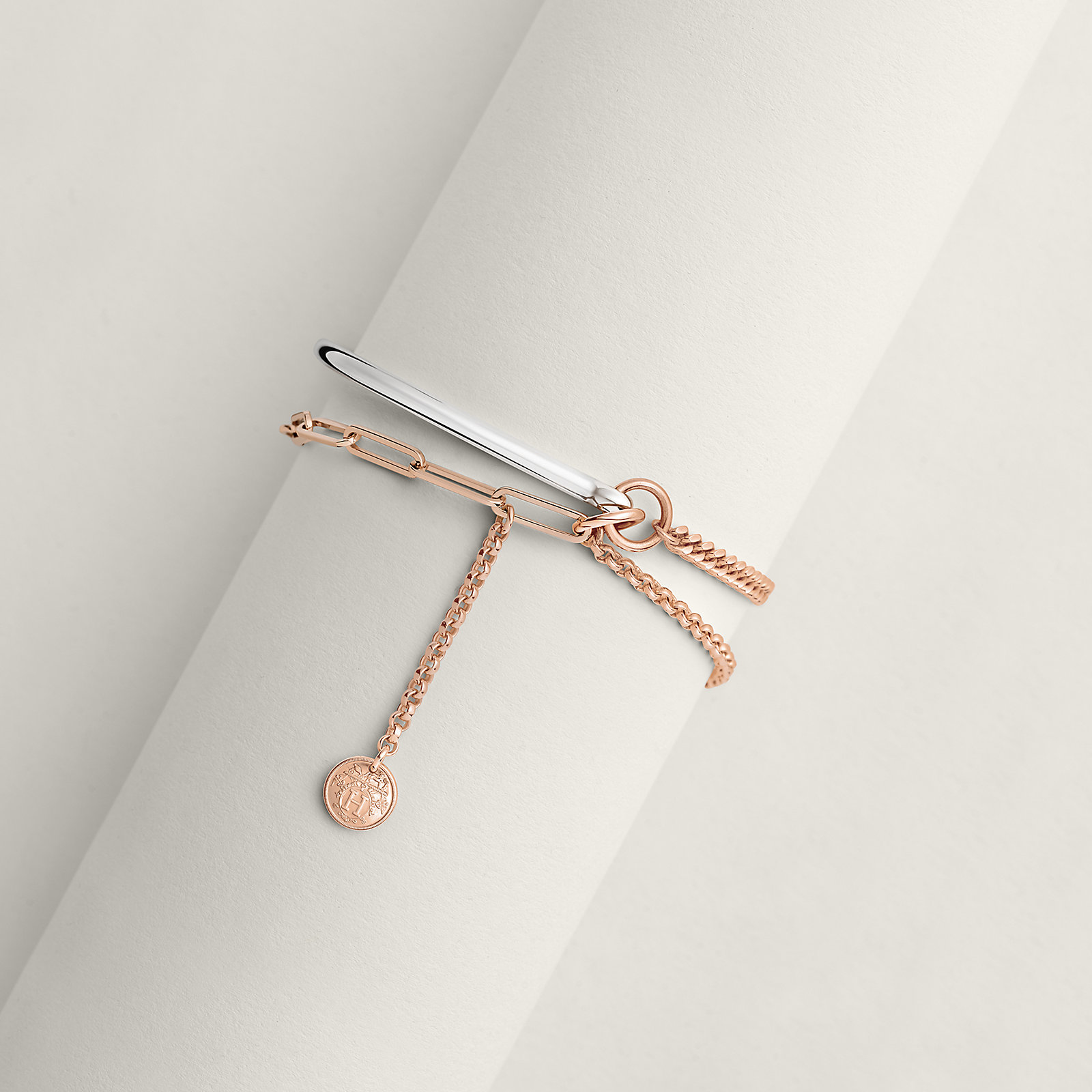 Mix and H bracelet, large model