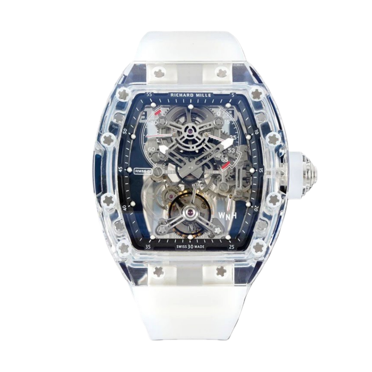 【7A Quality】Best Swiss Replica Richard Mille RM 56-01 Tourbillon Transparent Skeleton Dial