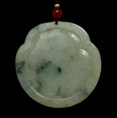 29G Chinese Natural Jadeite Jade Pendant w/Guanyin Buddha