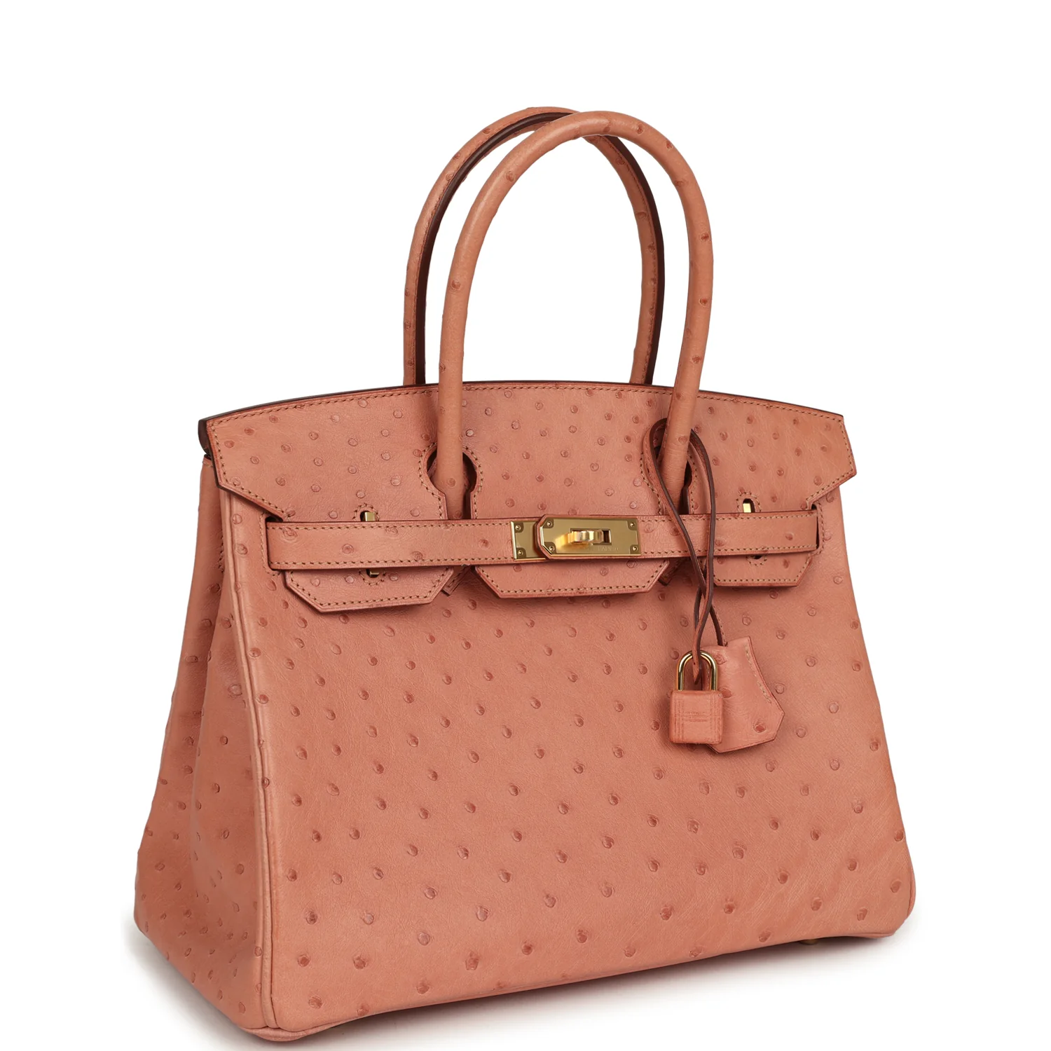 Hermes Birkin 30 Terre Cuite Ostrich Gold Hardware