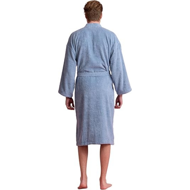 Men's Turkish Terry Kimono Style Bathrobe