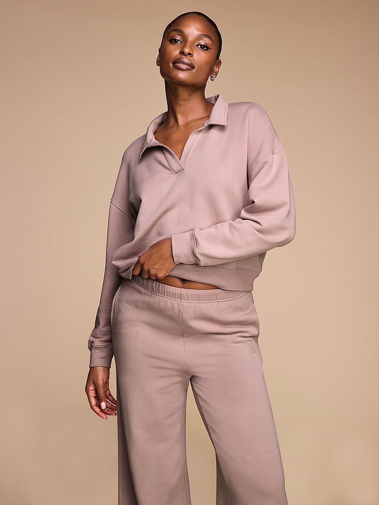 Victoria's Secret Brushed Modal Fleece Collared Pullover
