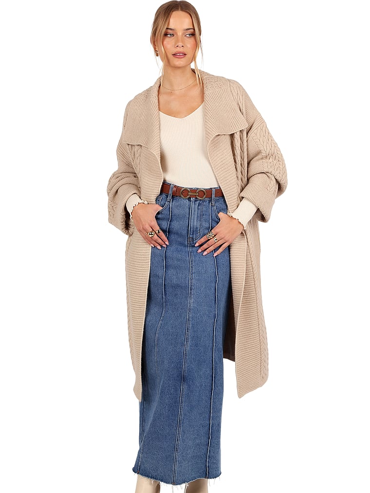 Petal & Pup Soma Oversized Open Front Cardigan