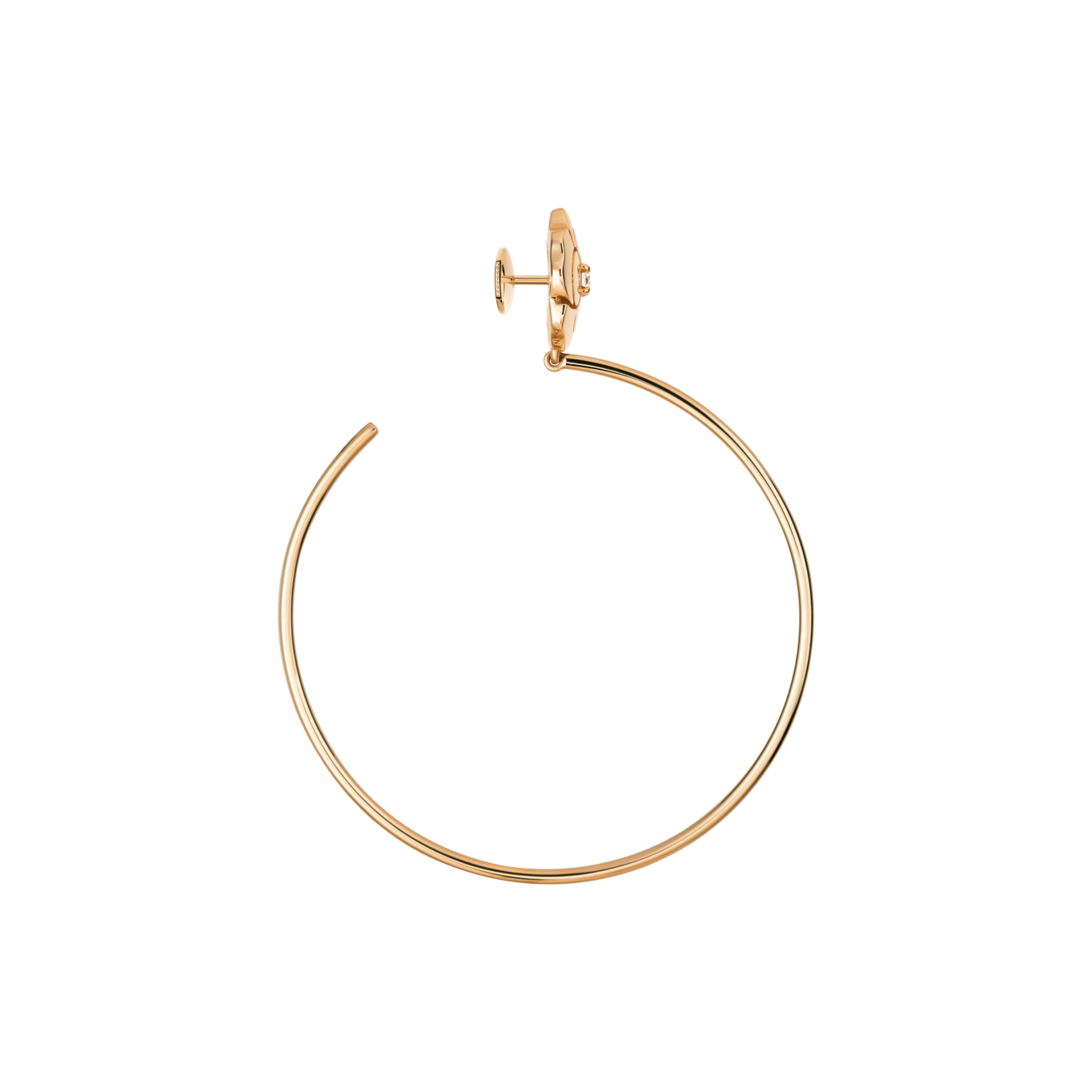 Extrait de Camélia hoop earrings