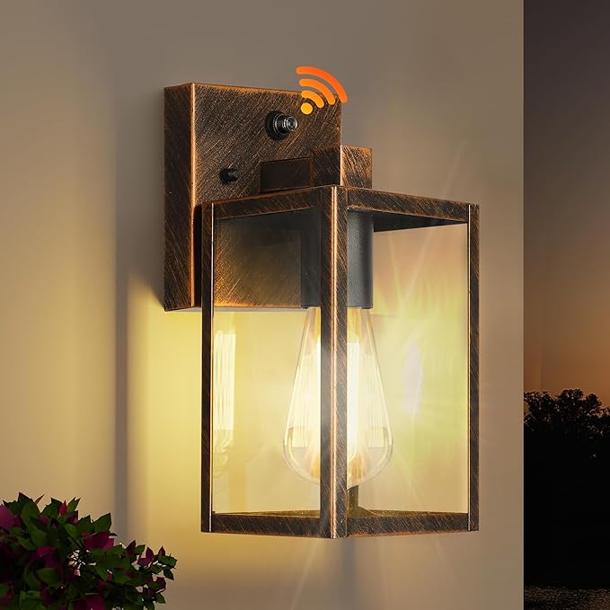 YARDLUME Gold Dusk to Dawn Porch Lights Fixtures