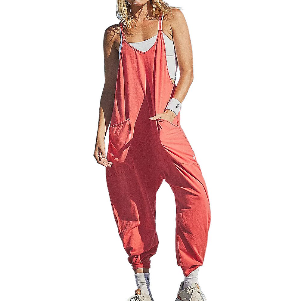 🔥Hot Sale Wide Leg Jumpsuit with Pockets