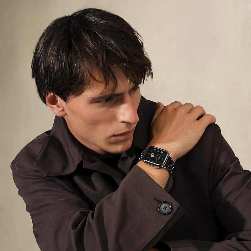 Band Apple Watch Hermès Single Tour 46 mm Clou Medor Rock