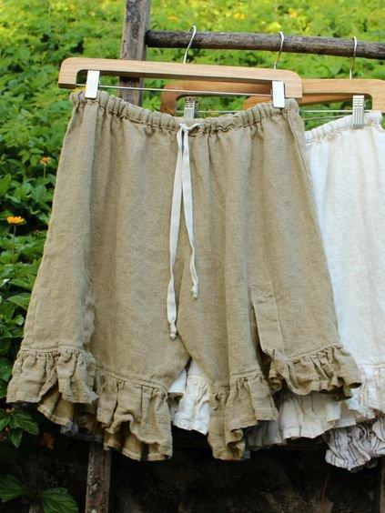 Women Folds Casual Pants