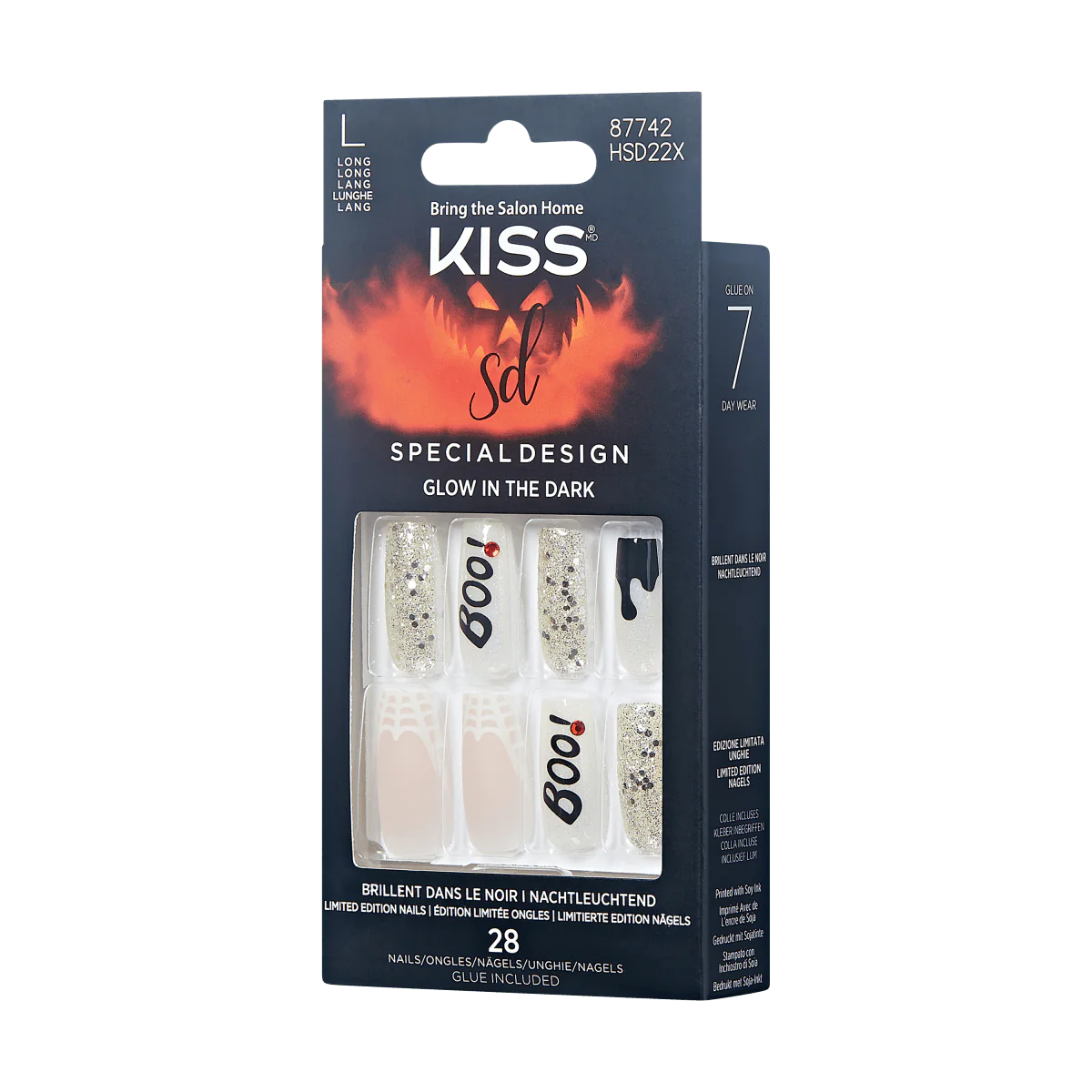 KISS Special Design Halloween Press On Glue Nails - Party Till I Die